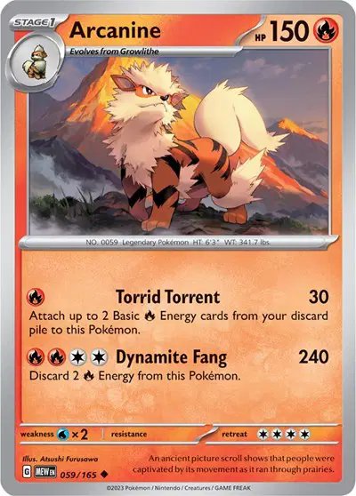 Arcanine — SV: 151 059/165
