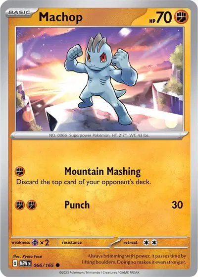 Machop — SV: 151 066/165
