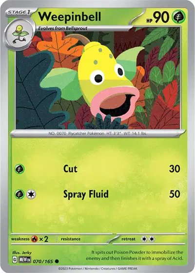 Weepinbell — SV: 151 070/165
