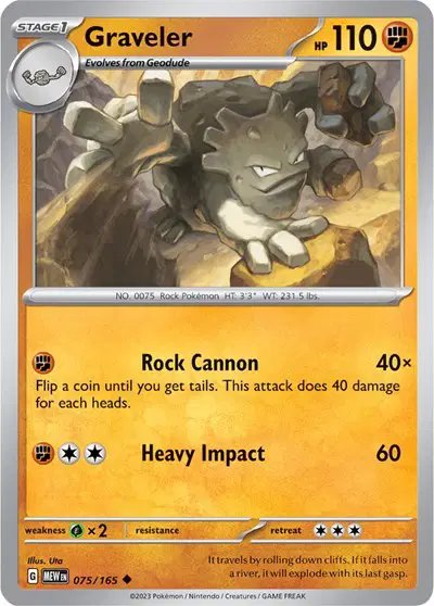 Graveler — SV: 151 075/165