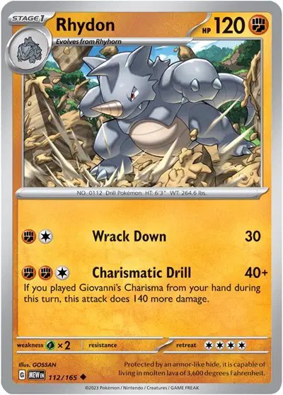 Rhydon — SV: 151 112/165
