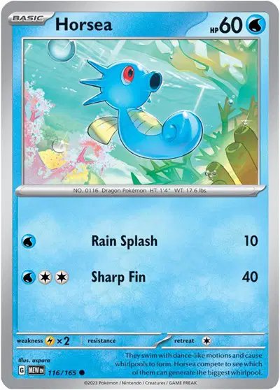 Horsea — SV: 151 116/165