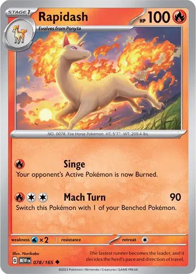 Rapidash — SV: 151 078/165