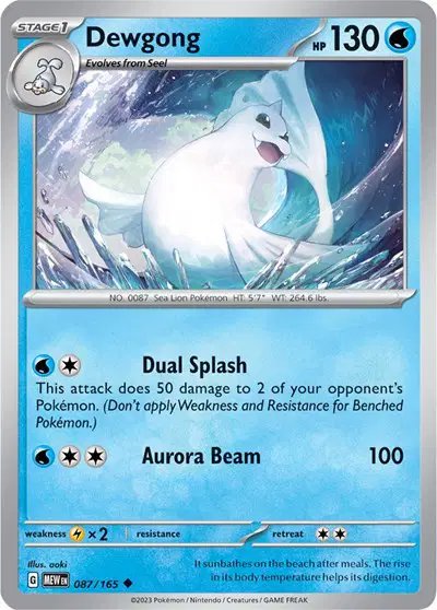 Dewgong — SV: 151 087/165