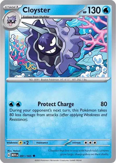 Cloyster — SV: 151 091/165