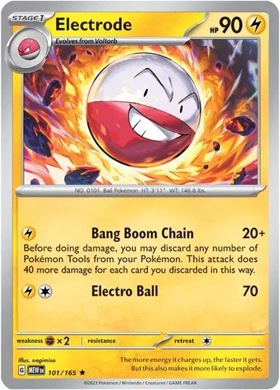 Electrode — SV: 151 101/165