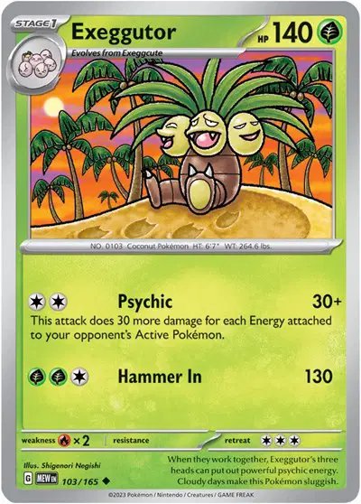Exeggutor — SV: 151 103/165
