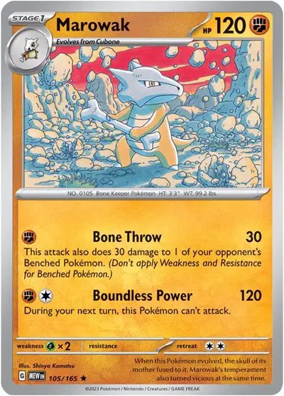 Marowak — SV: 151 105/165
