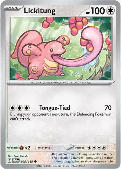 Lickitung — SV: 151 108/165