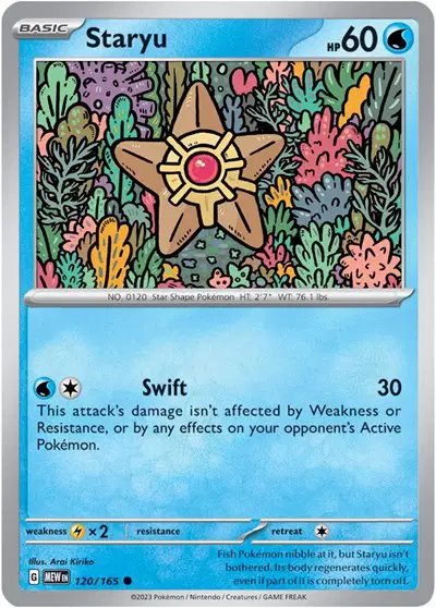 Staryu — SV: 151 120/165
