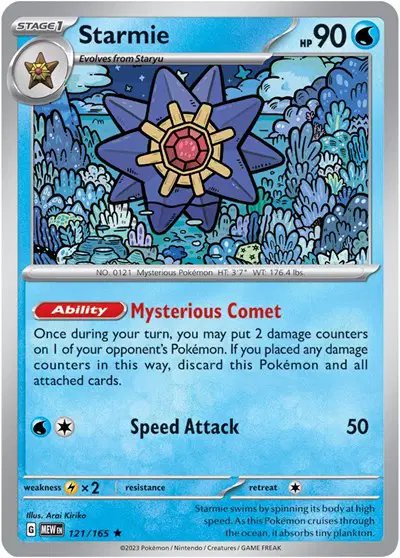 Starmie — SV: 151 121/165