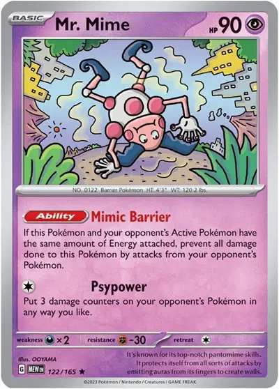 Mr. Mime — SV: 151 122/165