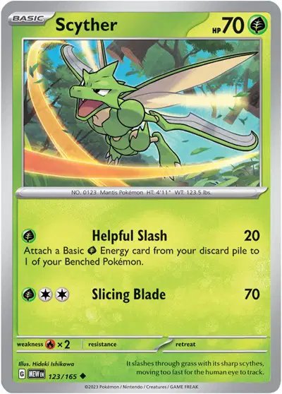 Scyther — SV: 151 123/165
