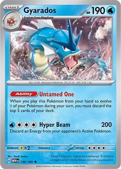 Gyarados — SV: 151 130/165