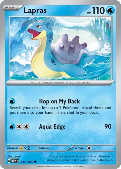 Lapras — SV: 151 131/165