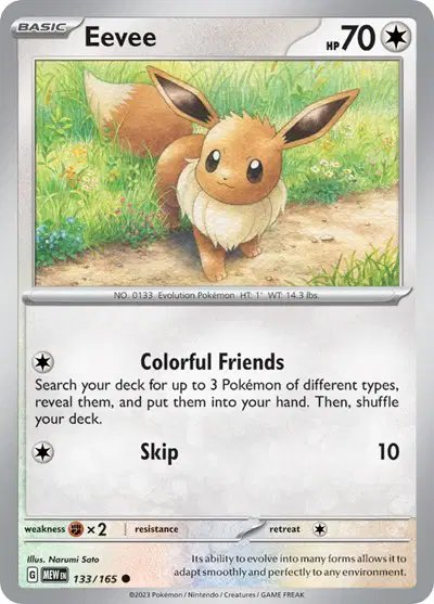Eevee — SV: 151 133/165