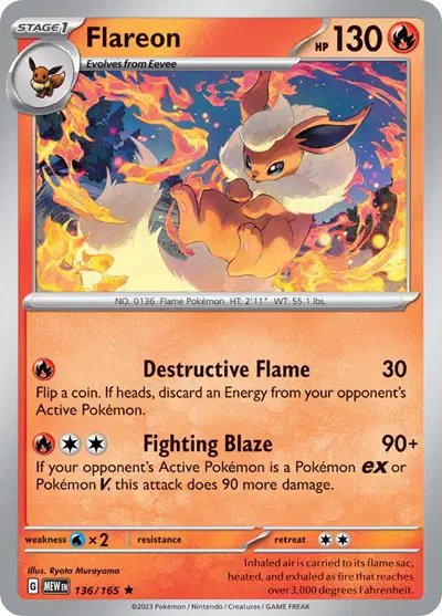 Flareon — SV: 151 136/165