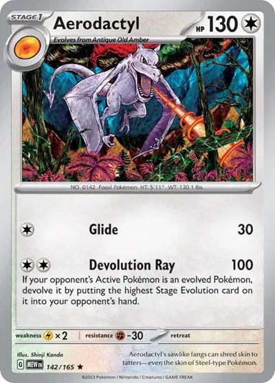 Aerodactyl — SV: 151 142/165