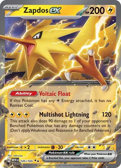 Zapdos ex — SV: 151 145/165
