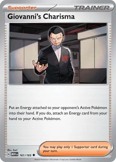 Giovanni's Charisma — SV: 151 161/165