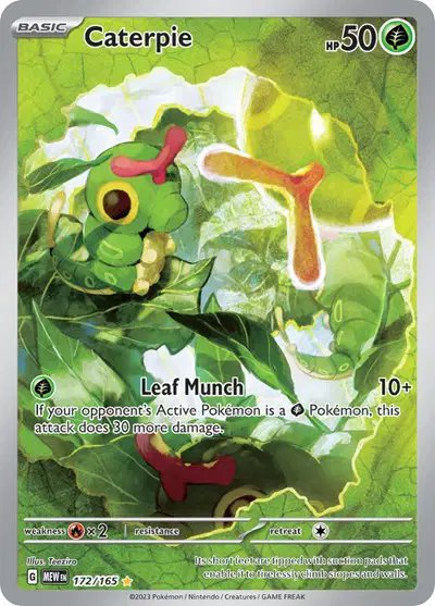 Caterpie — SV: 151 172/165