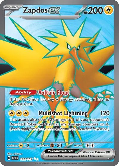 Zapdos ex — SV: 151 192/165