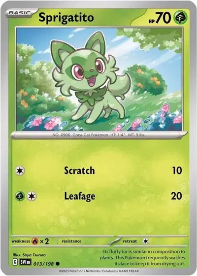 Sprigatito — Scarlet & Violet Base Set 013/198