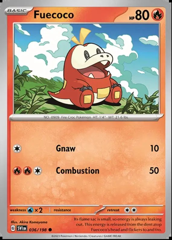 Fuecoco — Scarlet & Violet Base Set 036/198