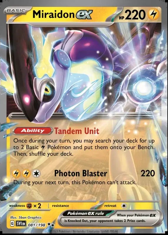 Miraidon ex — Scarlet & Violet Base Set 081/198