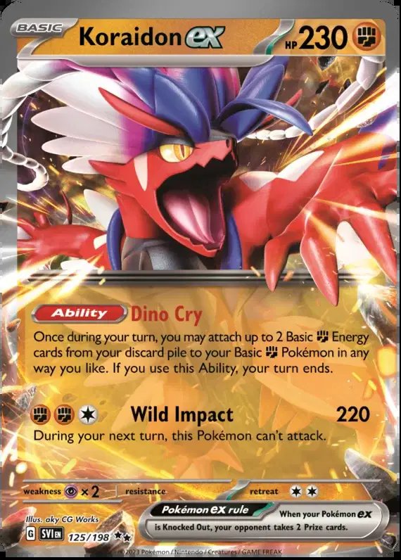 Koraidon ex — Scarlet & Violet Base Set 125/198