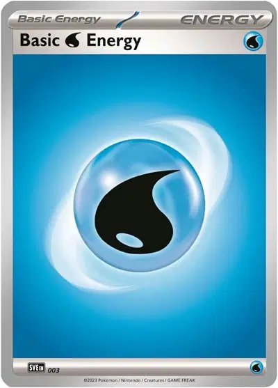Basic Water Energy — Scarlet & Violet Base Set 003