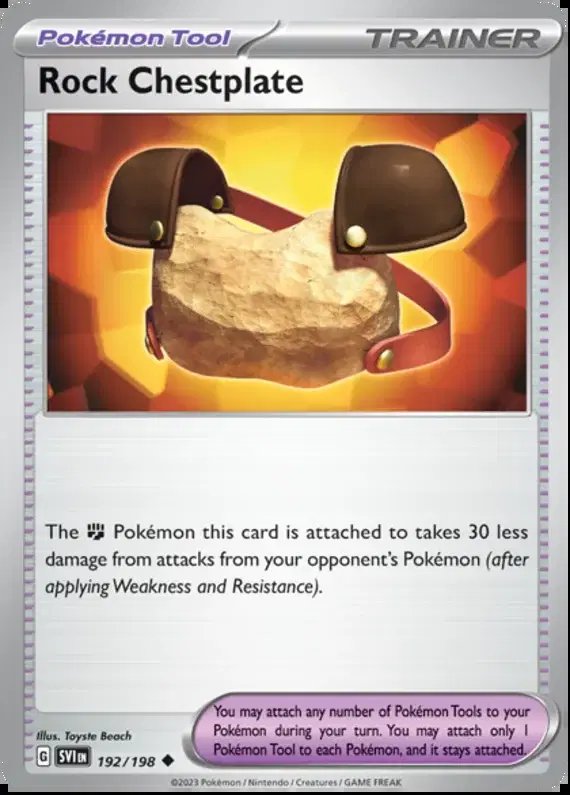 Rock Chestplate — Scarlet & Violet Base Set 192/198