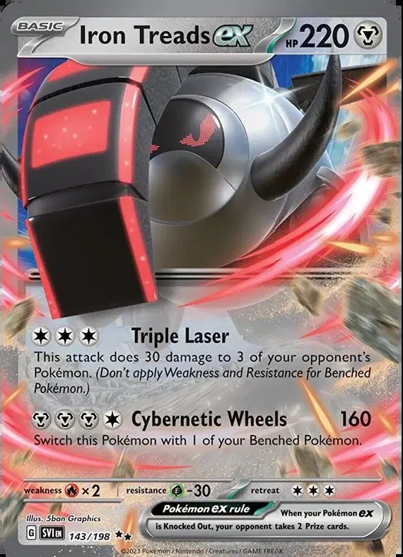 Iron Treads ex — Scarlet & Violet Base Set 143/198