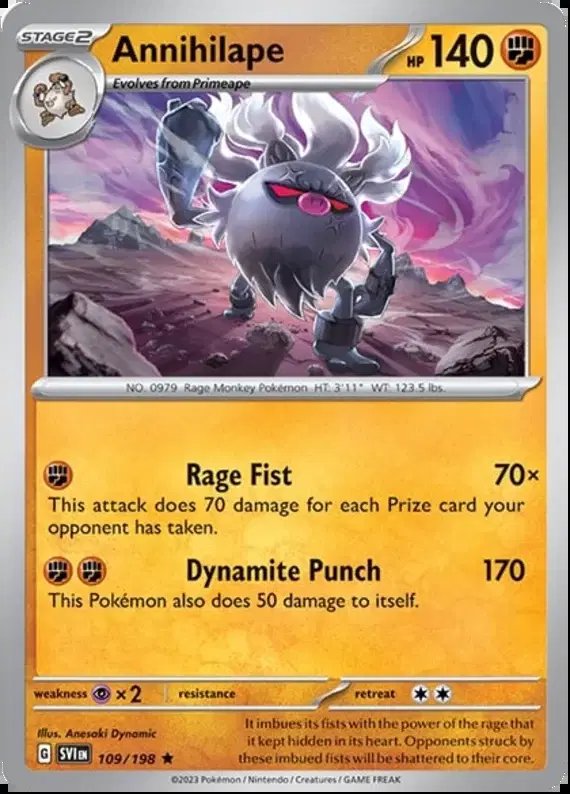 Annihilape — Scarlet & Violet Base Set 109/198