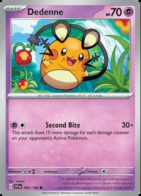 Dedenne — Scarlet & Violet Base Set 095/198