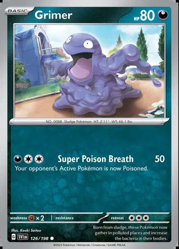 Grimer — Scarlet & Violet Base Set 126/198