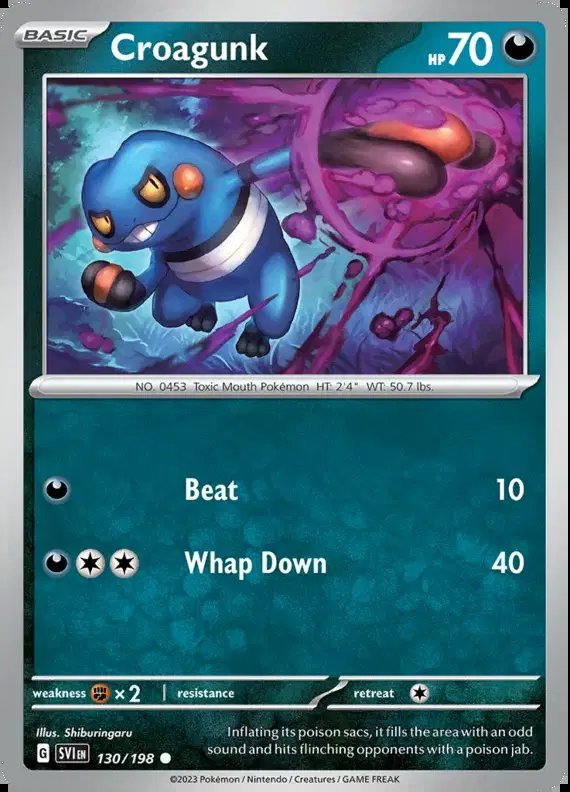 Croagunk — Scarlet & Violet Base Set 130/198