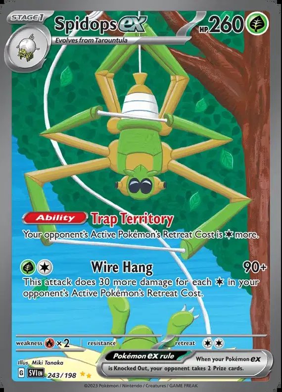 Spidops ex — Scarlet & Violet Base Set 243/198