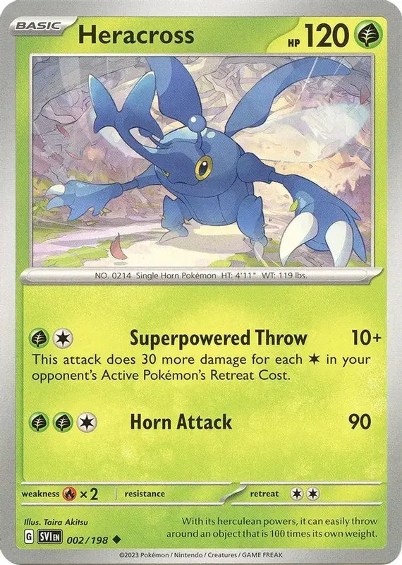 Heracross — Scarlet & Violet Base Set 002/198