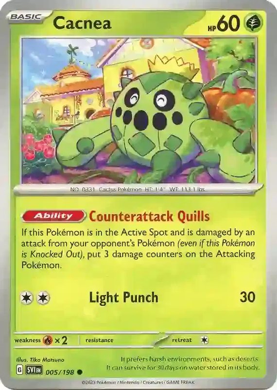 Cacnea — Scarlet & Violet Base Set 005/198