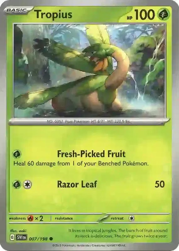 Tropius — Scarlet & Violet Base Set 007/198