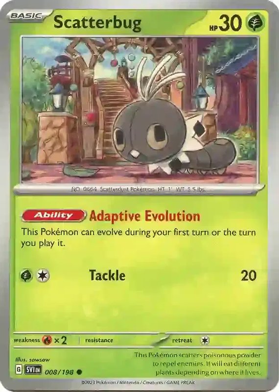 Scatterbug — Scarlet & Violet Base Set 008/198