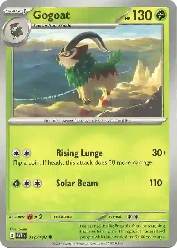Gogoat — Scarlet & Violet Base Set 012/198