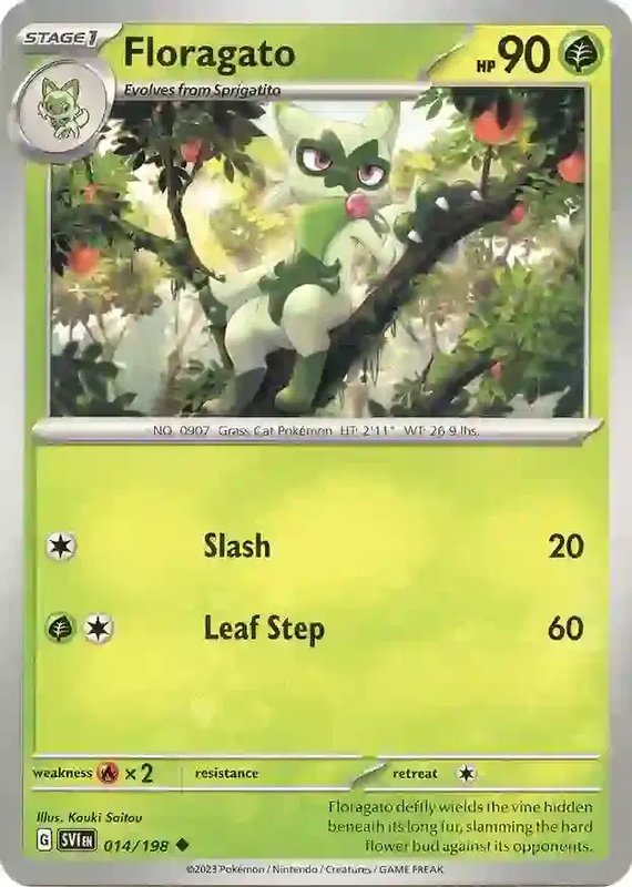 Floragato — Scarlet & Violet Base Set 014/198