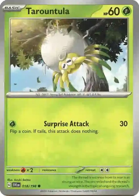 Tarountula — Scarlet & Violet Base Set 018/198