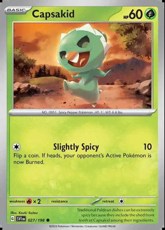Capsakid — Scarlet & Violet Base Set 027/198