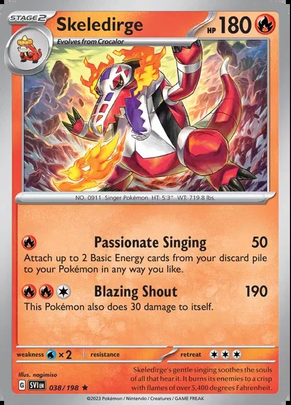 Skeledirge — Scarlet & Violet Base Set 038/198