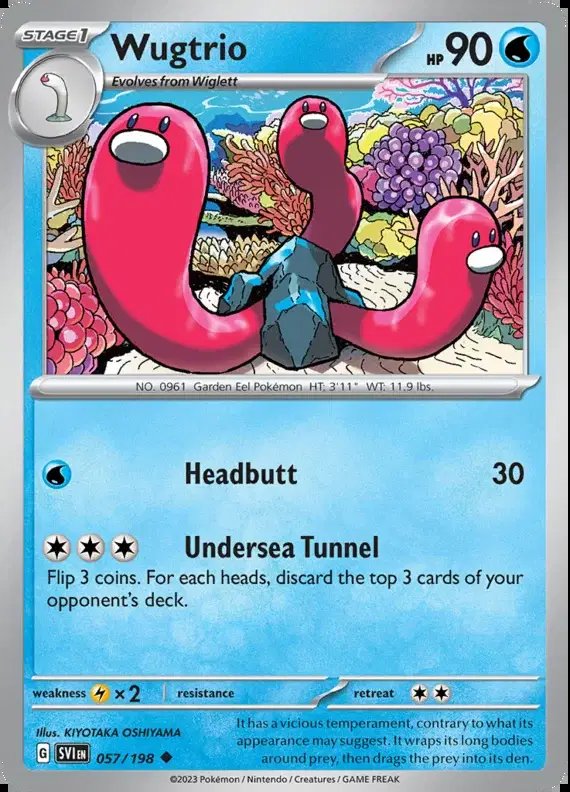 Wugtrio — Scarlet & Violet Base Set 057/198