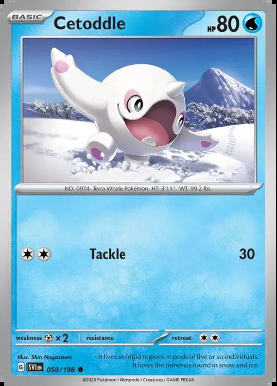 Cetoddle — Scarlet & Violet Base Set 058/198