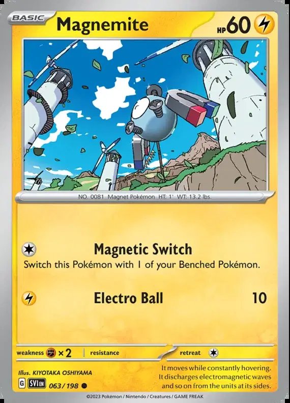 Magnemite — Scarlet & Violet Base Set 063/198